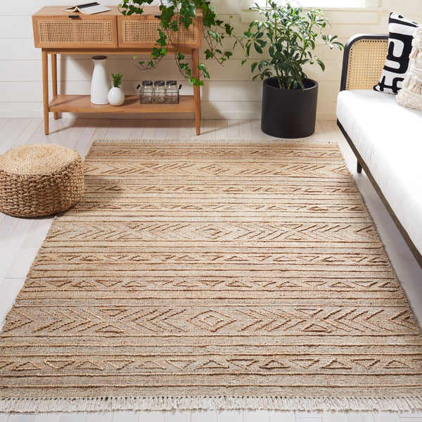 Safavieh Natural Fiber 404 Hand Loomed 80% Jute and 20% Cotton Rug NFB404A-8