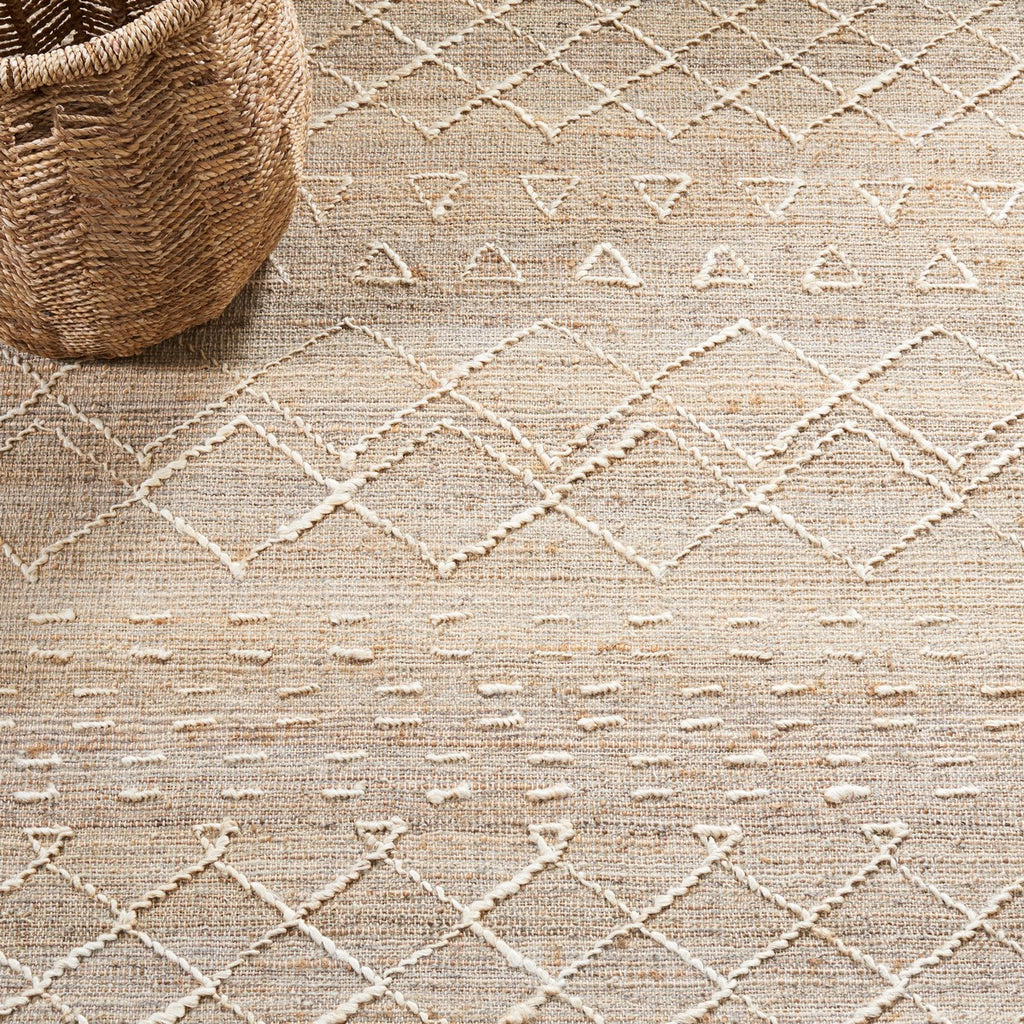 Natural Fiber 405 Hand Loomed Jute and Cotton Rug - Eco-Friendly Elega ...