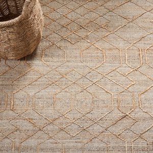 Safavieh Natural Fiber 407 Hand Loomed 80% Jute and 20% Cotton Rug NFB407A-8