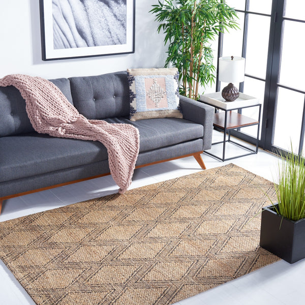 Safavieh Natural Fiber 552 Hand Tufted 75% Jute/20% Cotton/and 5% Nylon Rug NFB552A-8