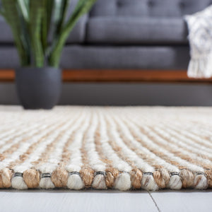Safavieh Natural Fiber 553 Hand Tufted 37.50% Jute/37.50% Wool/20% Cotton/and 5% Nylon Rug NFB553B-9