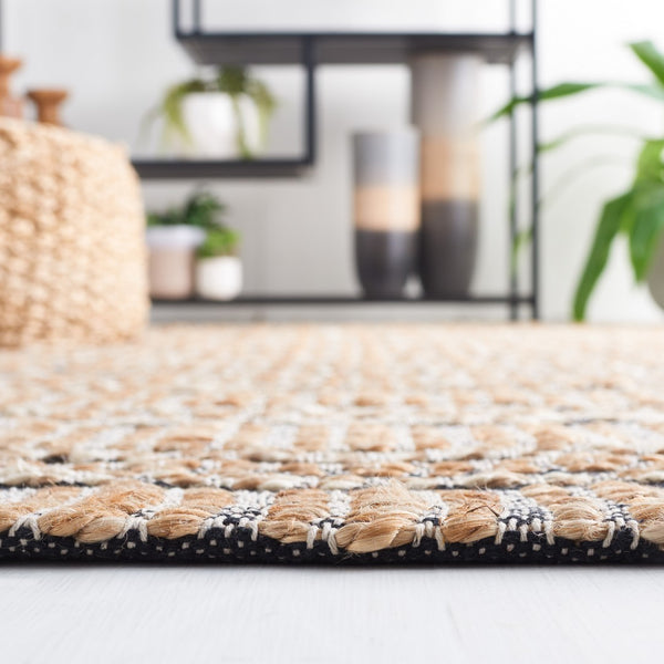 Safavieh Natural Fiber 651 Flat Weave 50% Jute and 50% Cotton Rug NFB651N-9
