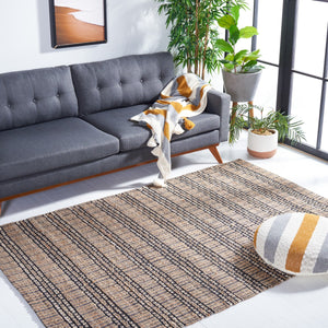 Safavieh Natural Fiber 651 Flat Weave 50% Jute and 50% Cotton Rug NFB651Z-9