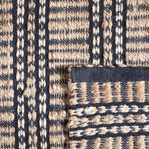 Safavieh Natural Fiber 651 Flat Weave 50% Jute and 50% Cotton Rug NFB651Z-9