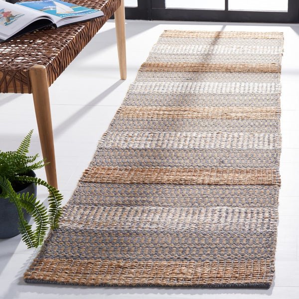 Safavieh Natural Fiber 652 Flat Weave 50% Jute and 50% Cotton Rug NFB652F-9