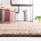 Safavieh Natural Fiber 653 Flat Weave 50% Jute and 50% Cotton Rug NFB653H-9