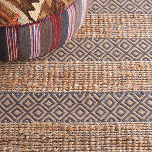 Safavieh Natural Fiber 653 Flat Weave 50% Jute and 50% Cotton Rug NFB653H-9