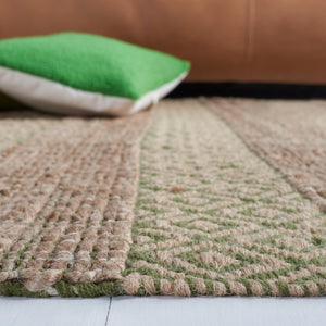 Safavieh Natural Fiber 653 Flat Weave 50% Jute and 50% Cotton Rug NFB653Y-9