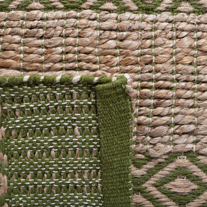 Safavieh Natural Fiber 653 Flat Weave 50% Jute and 50% Cotton Rug NFB653Y-9