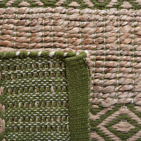 Safavieh Natural Fiber 653 Flat Weave 50% Jute and 50% Cotton Rug NFB653Y-9