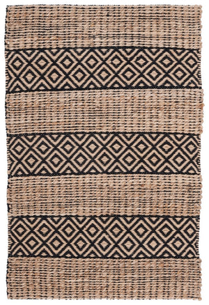 Safavieh Natural Fiber 653 Flat Weave 50% Jute and 50% Cotton Rug NFB653Z-9