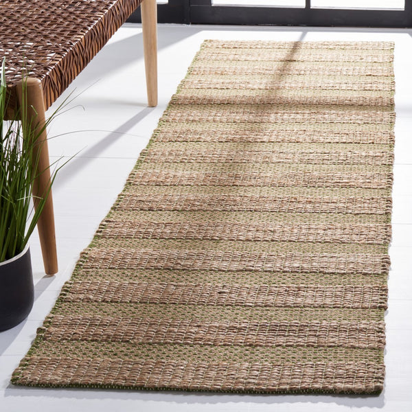 Safavieh Natural Fiber 654 Flat Weave 50% Jute and 50% Cotton Rug NFB654Y-9