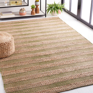 Safavieh Natural Fiber 654 Flat Weave 50% Jute and 50% Cotton Rug NFB654Y-9