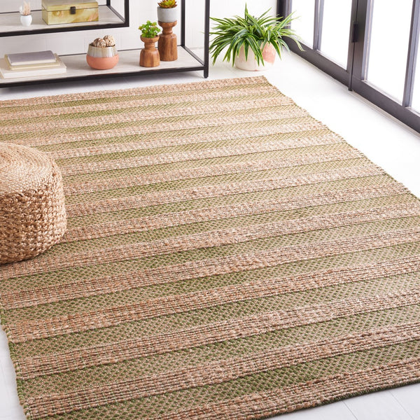Safavieh Natural Fiber 654 Flat Weave 50% Jute and 50% Cotton Rug NFB654Y-9
