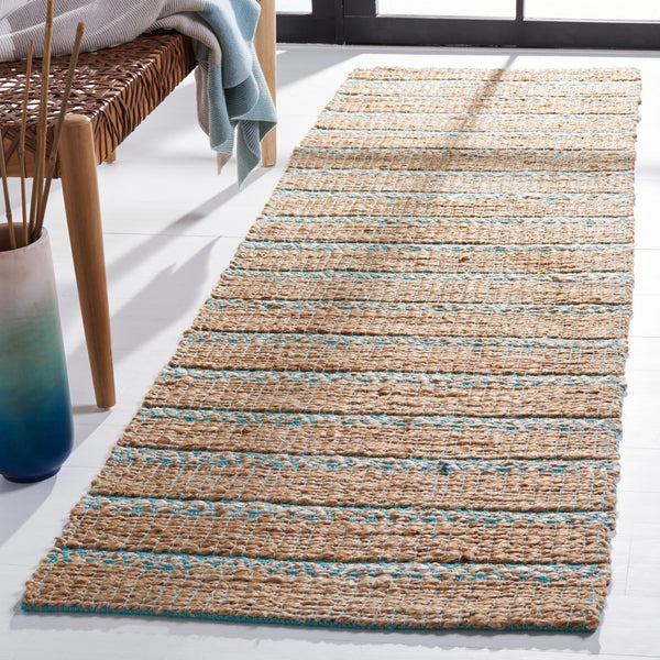 Safavieh Natural Fiber 655 Flat Weave 50% Jute and 50% Cotton Rug NFB655K-9
