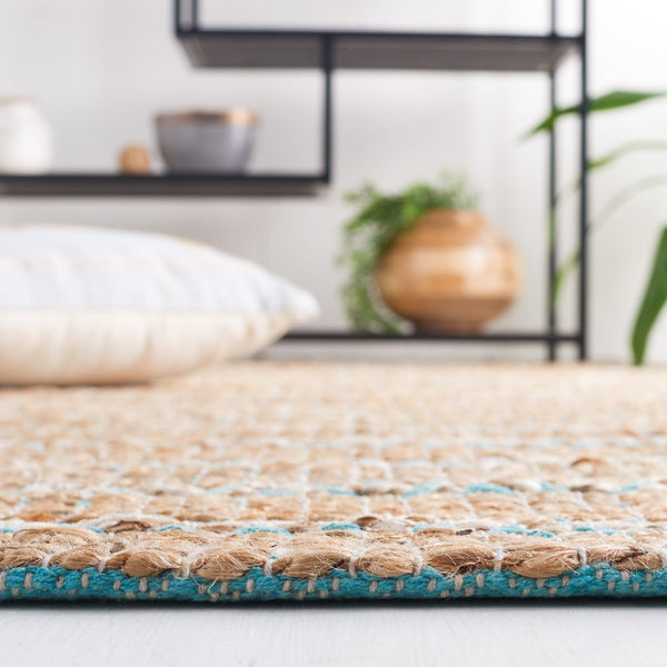 Safavieh Natural Fiber 655 Flat Weave 50% Jute and 50% Cotton Rug NFB655K-9