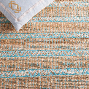Safavieh Natural Fiber 655 Flat Weave 50% Jute and 50% Cotton Rug NFB655K-9