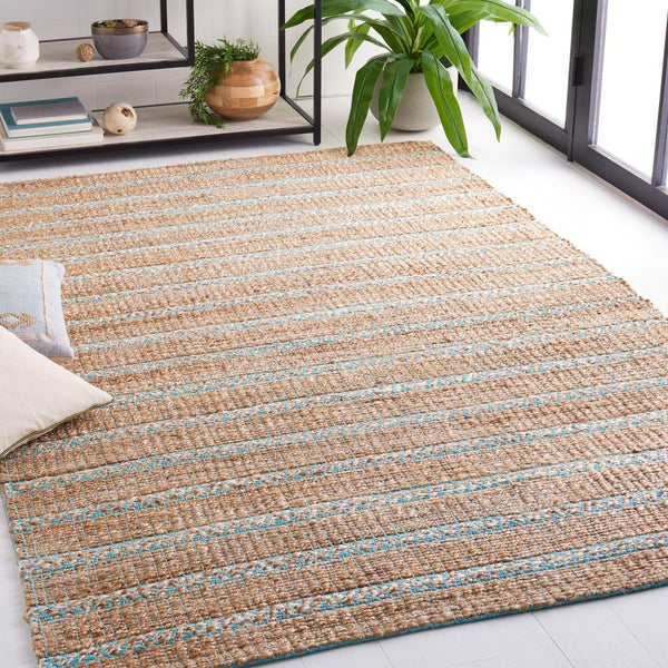 Safavieh Natural Fiber 655 Flat Weave 50% Jute and 50% Cotton Rug NFB655K-9