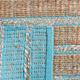 Safavieh Natural Fiber 655 Flat Weave 50% Jute and 50% Cotton Rug NFB655K-9