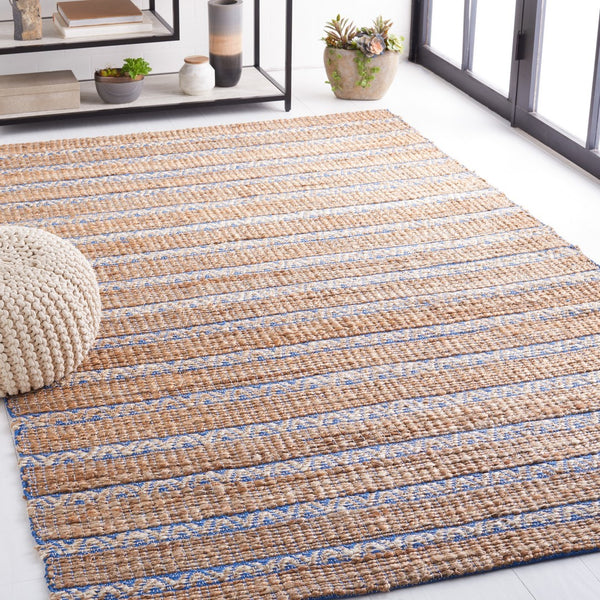 Safavieh Natural Fiber 655 Flat Weave 50% Jute and 50% Cotton Rug NFB655M-9