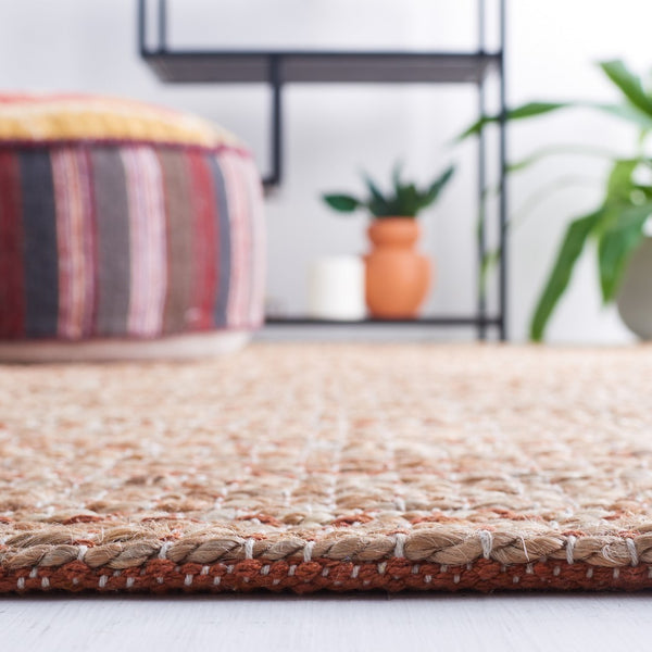 Safavieh Natural Fiber 655 Flat Weave 50% Jute and 50% Cotton Rug NFB655P-9