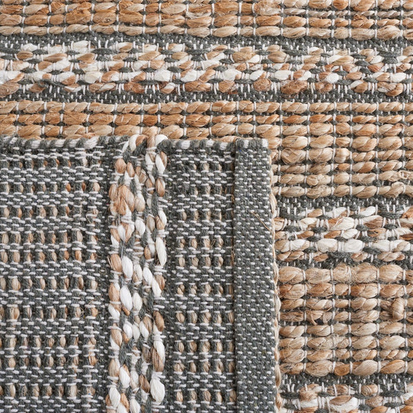 Safavieh Natural Fiber 655 Flat Weave 50% Jute and 50% Cotton Rug NFB655X-9