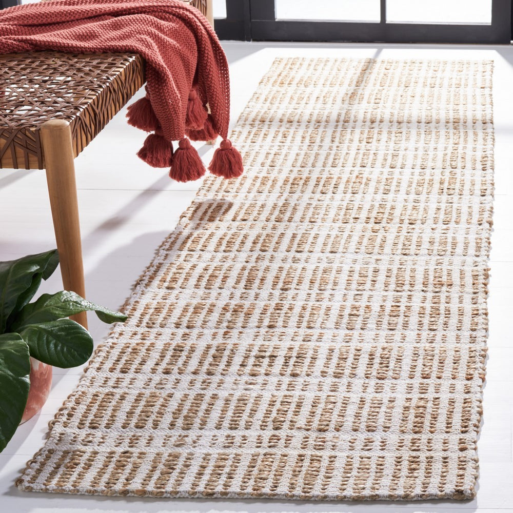 Safavieh Natural Fiber 656 Flat Weave 50% Jute and 50% Cotton Rug NFB656A-9