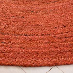 Natural Fiber Hand Woven 100% Jute 0 Rug Rust 100% JUTE NFB901P-5R
