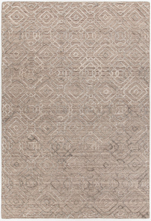 Chandra Rugs Nimah 70% Viscose + 30% Wool Hand-Woven Contemporary Rug Brown 9' x 13'