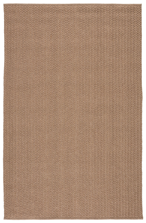 Jaipur Living Iver Indoor/ Outdoor Solid Tan Area Rug (2'6"X8')