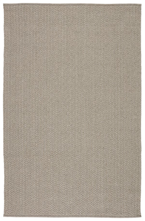 Jaipur Living Iver Indoor/ Outdoor Solid Light Gray Area Rug (2'6"X8')