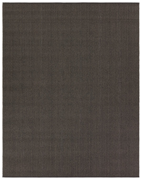 Jaipur Living Nirvana Premium Iver NIP06 Handwoven Handmade Outdoor Transitional Rug Dark Gray 4' x 6'
