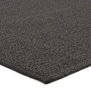 Jaipur Living Nirvana Premium Iver NIP06 Handwoven Handmade Outdoor Transitional Rug Dark Gray 4' x 6'