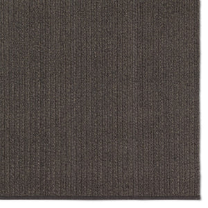 Jaipur Living Nirvana Premium Iver NIP06 Handwoven Handmade Outdoor Transitional Rug Dark Gray 4' x 6'