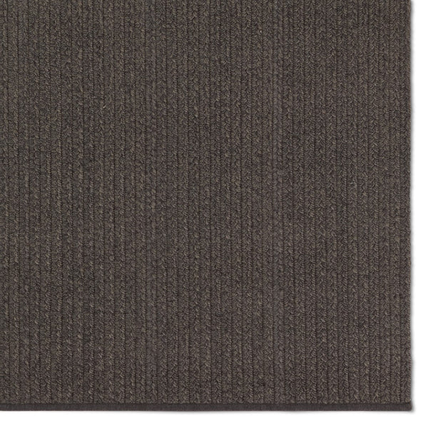 Jaipur Living Nirvana Premium Iver NIP06 Handwoven Handmade Outdoor Transitional Rug Dark Gray 4' x 6'