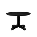 Walker Edison Nokomis Farmhouse/Country 48" Round Dining Table with Pedestal Base NKSD6EBAVP