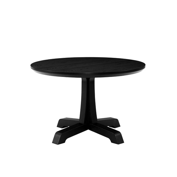 Walker Edison Nokomis Farmhouse/Country 48" Round Dining Table with Pedestal Base NKSD6EBAVP