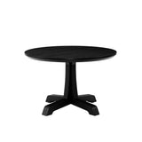 Walker Edison Nokomis Farmhouse/Country 48" Round Dining Table with Pedestal Base NKSD6EBAVP