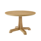 Walker Edison Nokomis Farmhouse/Country 48" Round Dining Table with Pedestal Base NKSD6ERAVP