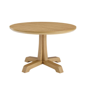 Walker Edison Nokomis Farmhouse/Country 48" Round Dining Table with Pedestal Base NKSD6ERAVP