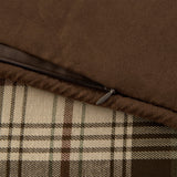 HiEnd Accents Huntsman Comforter Set NL1731-TW-OC Brown, Tan Comforter: face: 35% cotton/65% polyester, back: 100% cotton, filling: 100% polyester, bed skirt: 100% polyester, pillow sham: 80% polyester/20% cotton. 68x88x3
