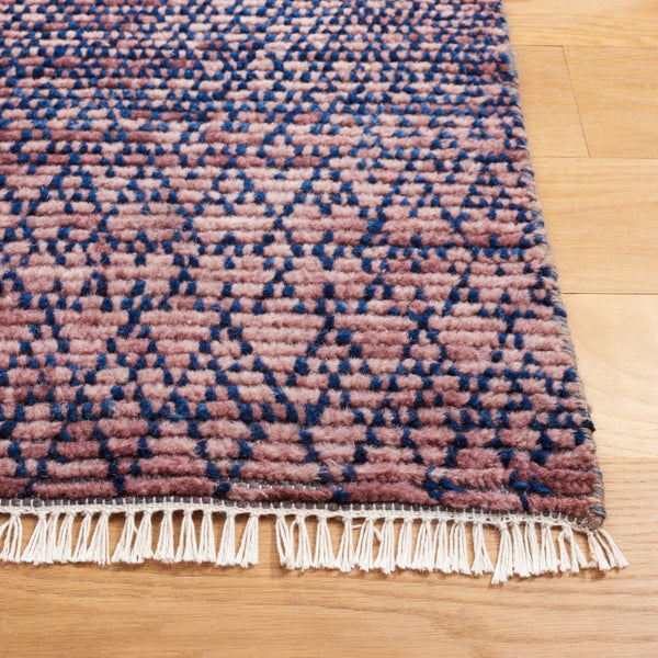 Safavieh Nomad 801 Hand knotted Modern Rug Navy / Pink 9' x 12'