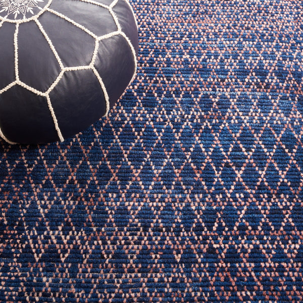 Safavieh Nomad 801 Hand knotted Modern Rug Navy / Pink 9' x 12'