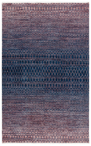 Safavieh Nomad 801 Hand knotted Modern Rug Navy / Pink 9' x 12'
