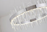 Bethel Chrome LED Chandelier in Stainless Steel & Crystal