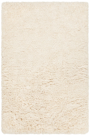 Chandra Rugs Noely 80% Wool + 20% Cotton Hand-Woven Shag Rug Cream 7'9 x 10'6