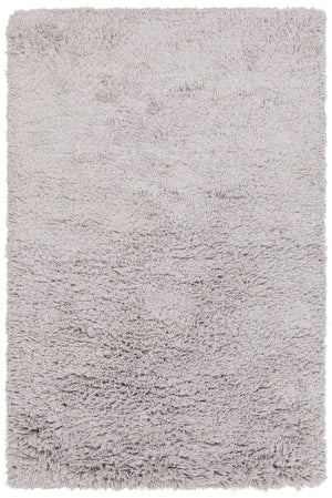 Chandra Rugs Noely 80% Wool + 20% Cotton Hand-Woven Shag Rug Grey 7'9 x 10'6