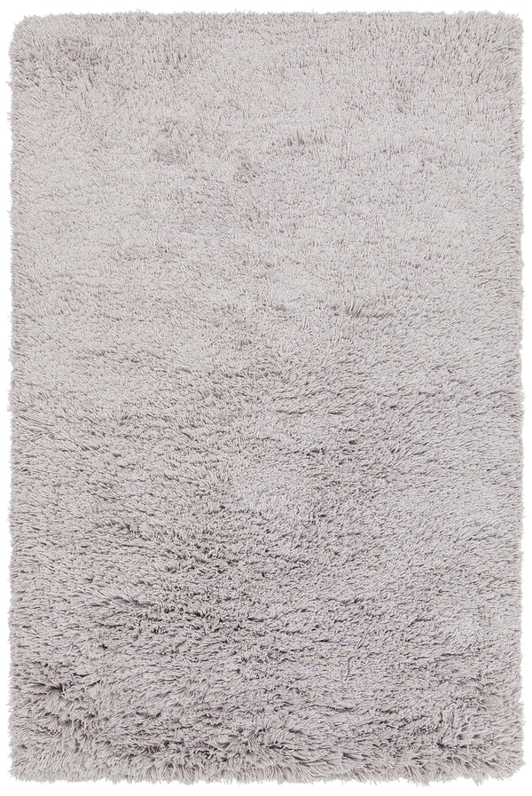 Chandra Rugs Noely 80% Wool + 20% Cotton Hand-Woven Shag Rug Grey 7'9 x 10'6