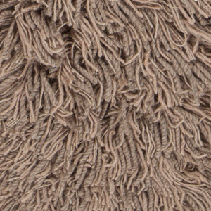 Chandra Rugs Noely 80% Wool + 20% Cotton Hand-Woven Shag Rug Taupe 7'9 x 10'6