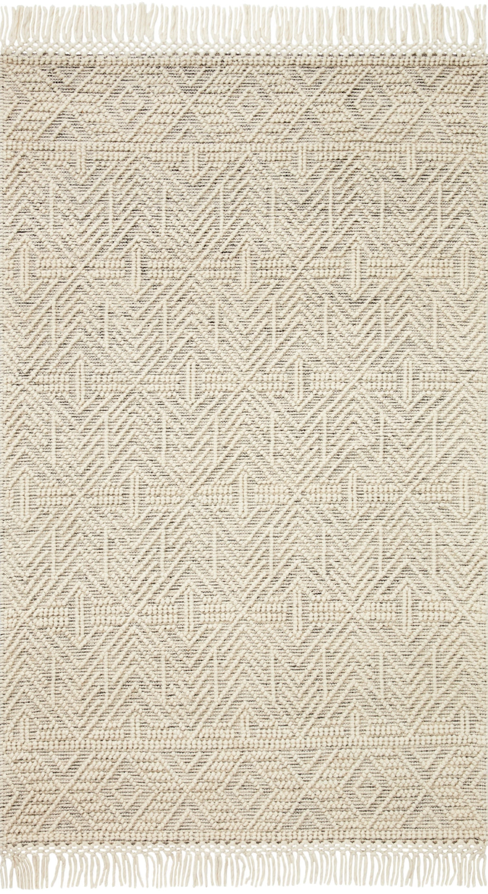 Loloi Noelle NOE-01 Cotton, Polyester, Wool, Viscose, Other Fibers Hand Woven Contemporary Rug NOELNOE-01IVBL90C0